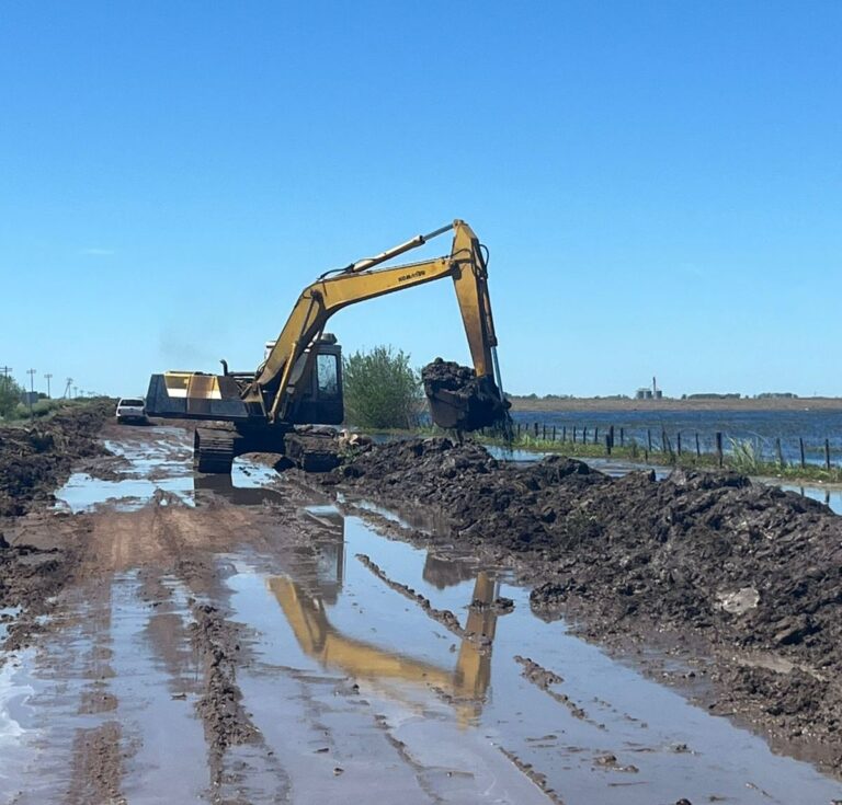 Infraestructura hídrica en el distrito: recambio de alcantarillas y limpieza de canales