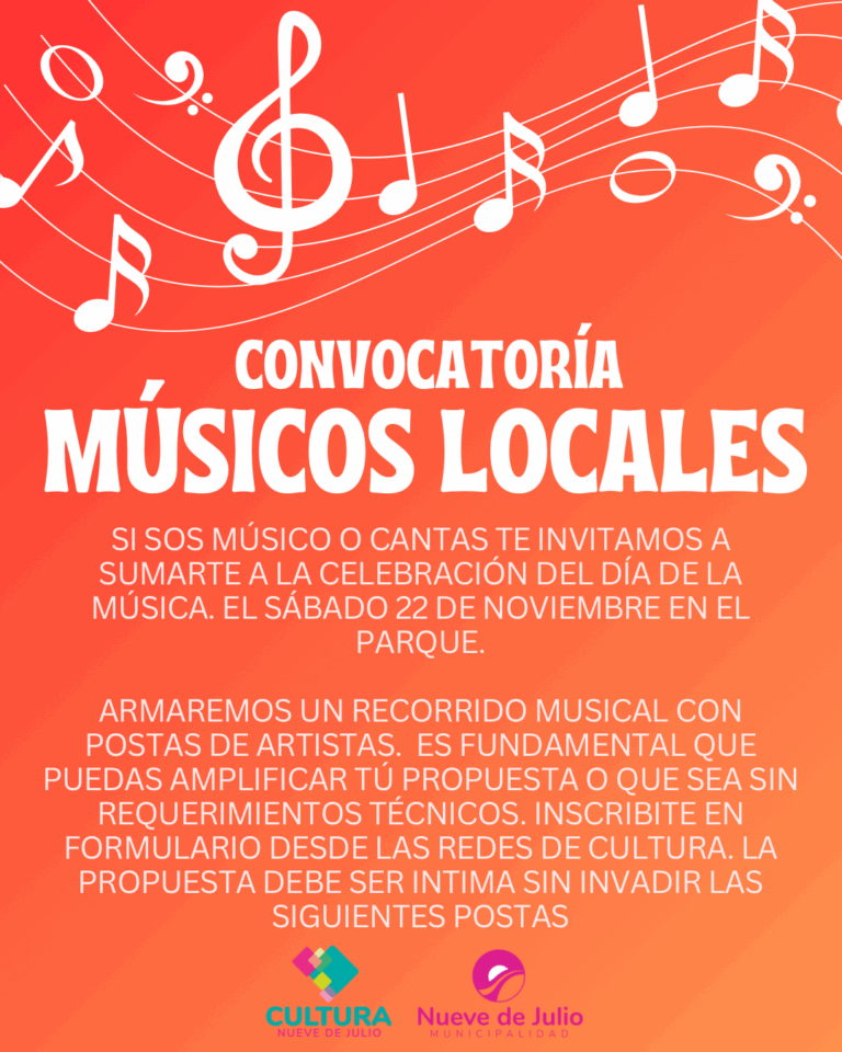 Invitación abierta a llenar el parque de música desde ‘Buscá tu Ritmo’