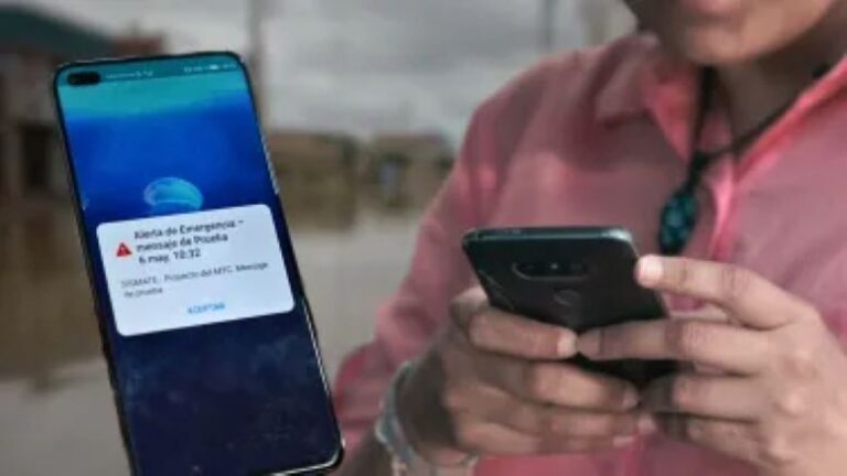 Se implementará un sistema para alertar en celulares sobre catástrofes
