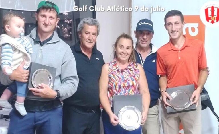 Golf: Torneo Clausura 2025 en el Club Atlético 9 de Julio