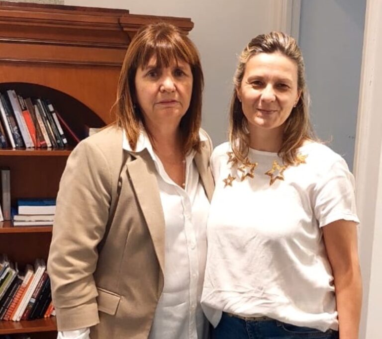 María José Gentile recibe a Patricia Bullrich para coordinar asistencia ante la Emergencia por inundaciones