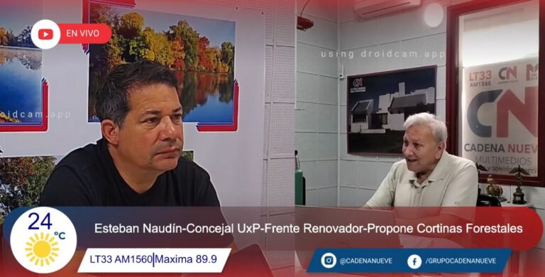 Esteban Naudín propone implementar cortinas forestales para mitigar los efectos del cambio climático