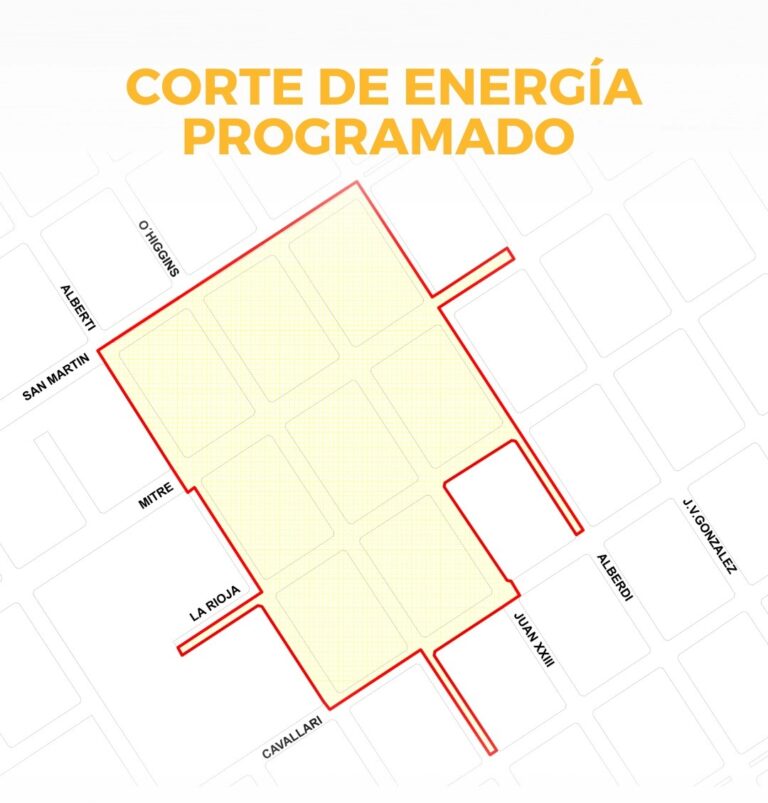 Corte de Energía programado en zona rural de Carlos María Naón y Dennehy