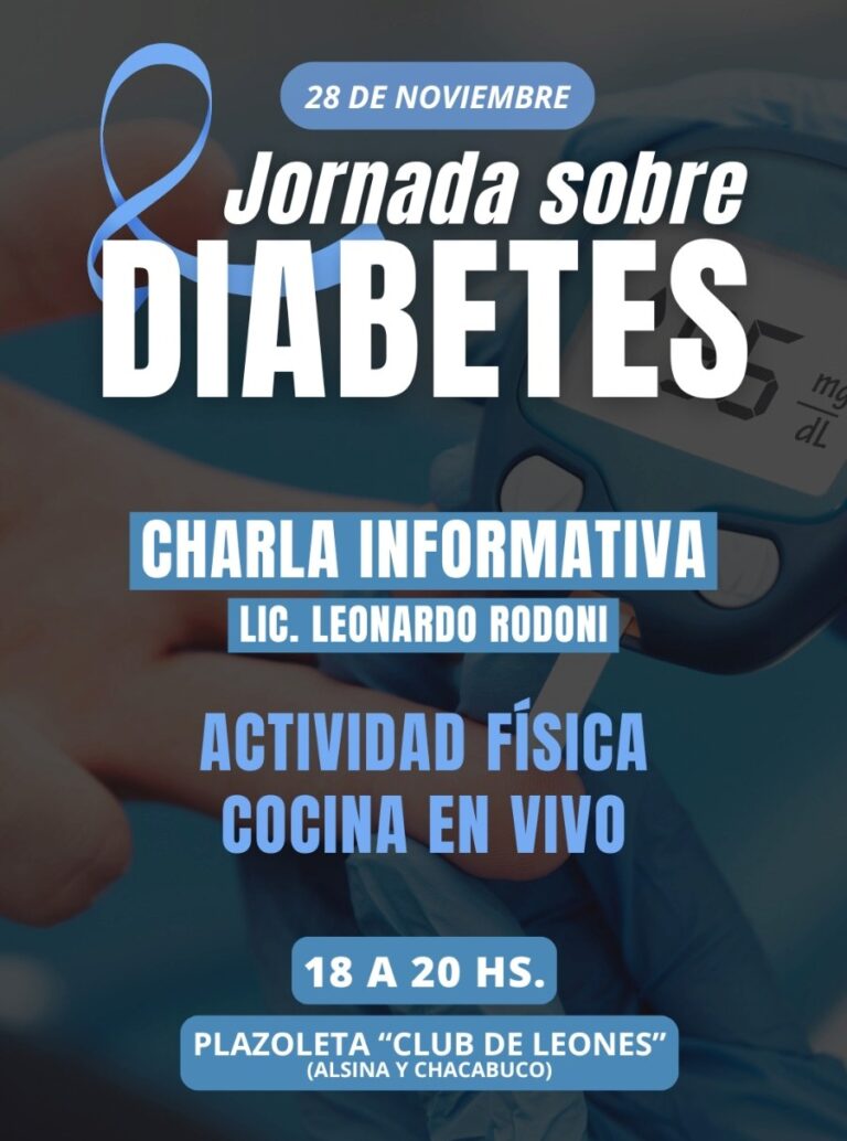 Jornada de Concientización sobre Diabetes y Bienestar en plazoleta Club de Leones