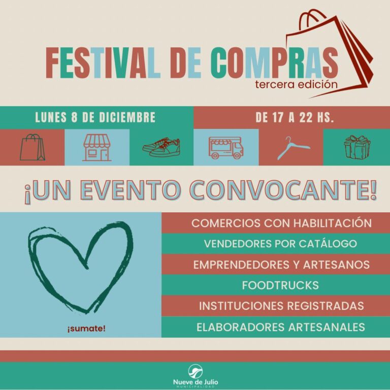 Convocatoria abierta para participar de otro Festival de Compras