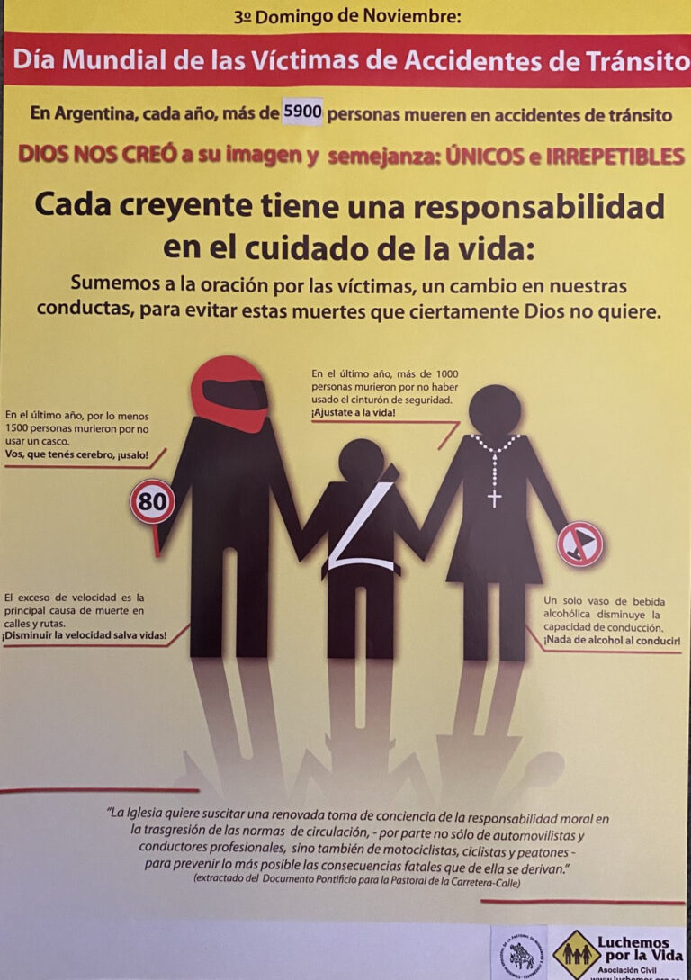 Día Mundial de las Víctimas de Tránsito 2025: Luchemos por la Vida impulsa acciones en memoria de las víctimas