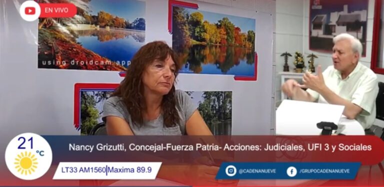 Nancy Grizutti: “No se puede dejar a un municipio sin presupuesto; es la herramienta para gobernar”