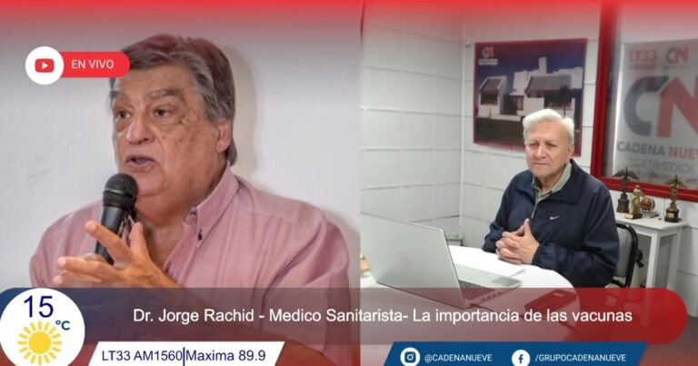 Dr. Jorge Rachid: “Las vacunas han salvado millones de vidas, no podemos retroceder”
