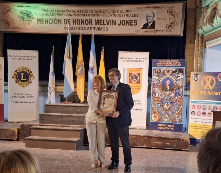 Luchemos por la Vida recibió la Mención de Honor Melvin Jones 2025 del Club de Leones Internacional