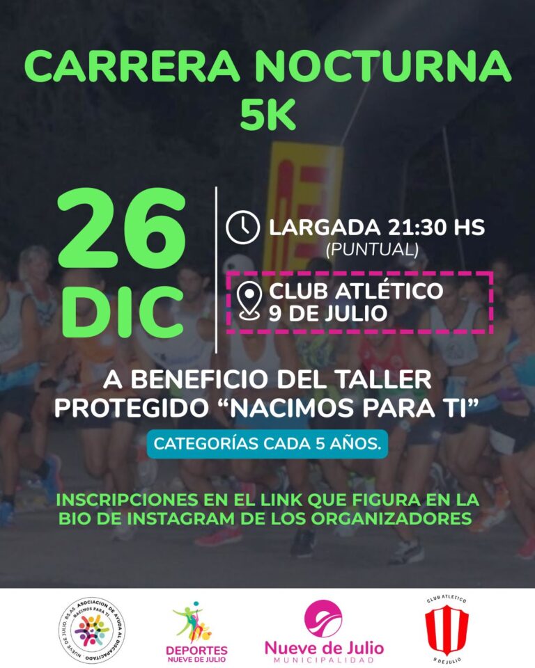 Llega la Carrera Nocturna 5K con un fin solidario