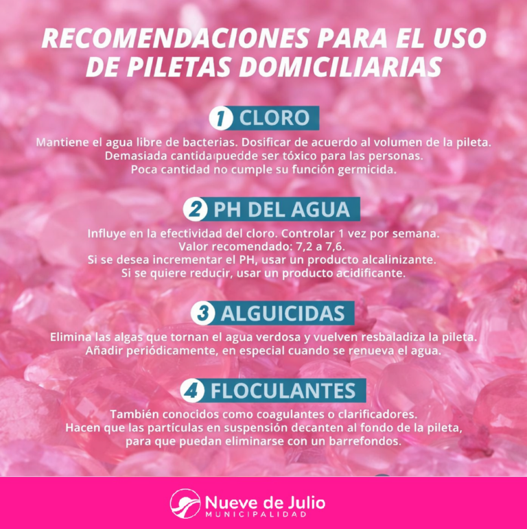 La Dirección General de Bromatología brinda recomendaciones para el uso responsable de piletas domiciliarias