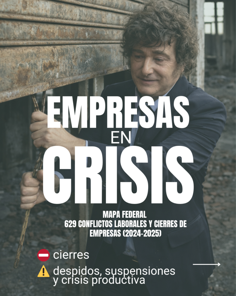 Crisis Empresarial: Mapa Federal de empresas en conflicto y cierres (2024-2025)