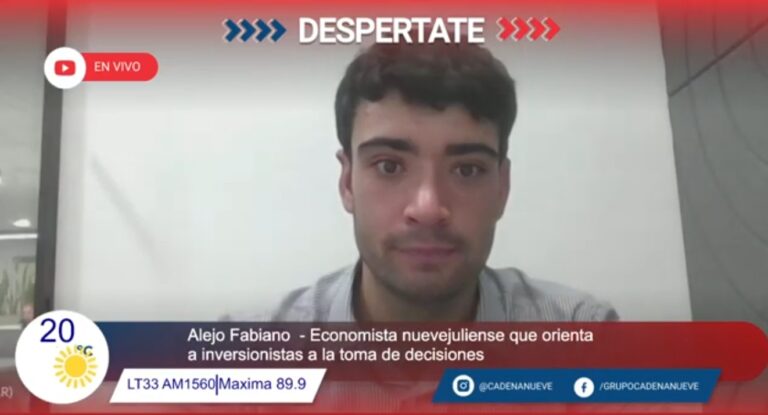 Alejo Fabiano: Joven economista nuevejuliense aporta una perspectivas en inversiones y geopolítica global