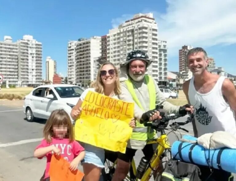 Cumplió su promesa: a los 74 años pedaleó más de 600 kilómetros para celebrar la vida de su hija