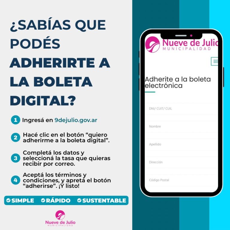 El Municipio impulsa el uso de la Boleta Digital para el pago de Tasas