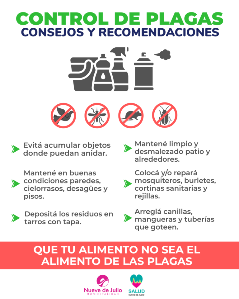 La Municipalidad de Nueve de Julio impulsa hábitos para prevenir plagas urbanas