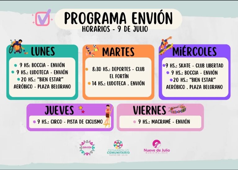 Actualización del Programa Envión: nuevas actividades para jóvenes en 2026
