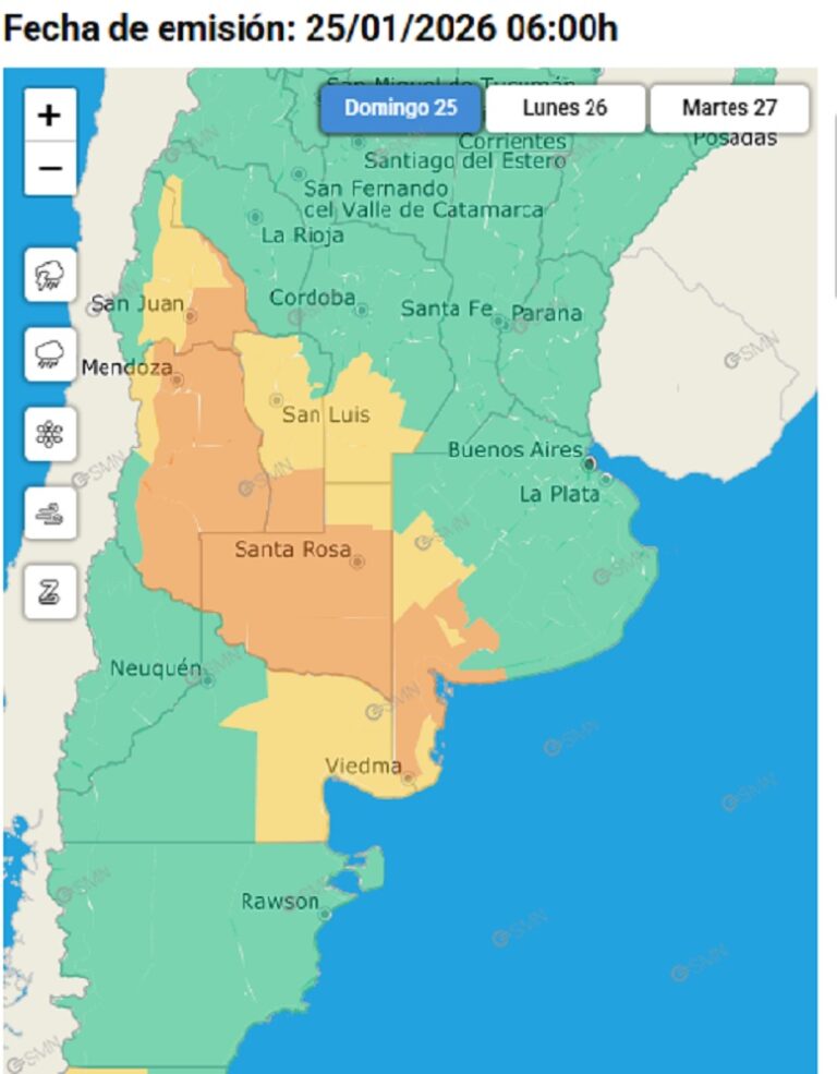 Semana de calor extremo y tormentas aisladas en el distrito nuevejuliense
