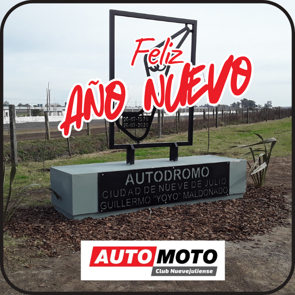 El Automoto Club Nuevejuliense saludó ante la llegada del 2026 y agradeció el acompañamiento informativo del año