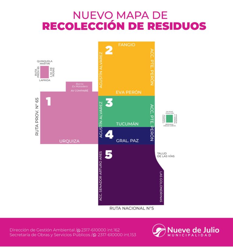 Se recuerdan las zonas de recolección de carpidos y reciclables en la ciudad
