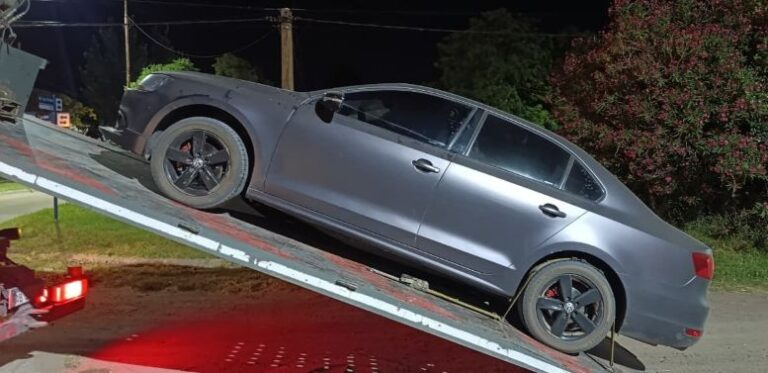 Controles de tránsito: vehículos retenidos durante el fin de semana