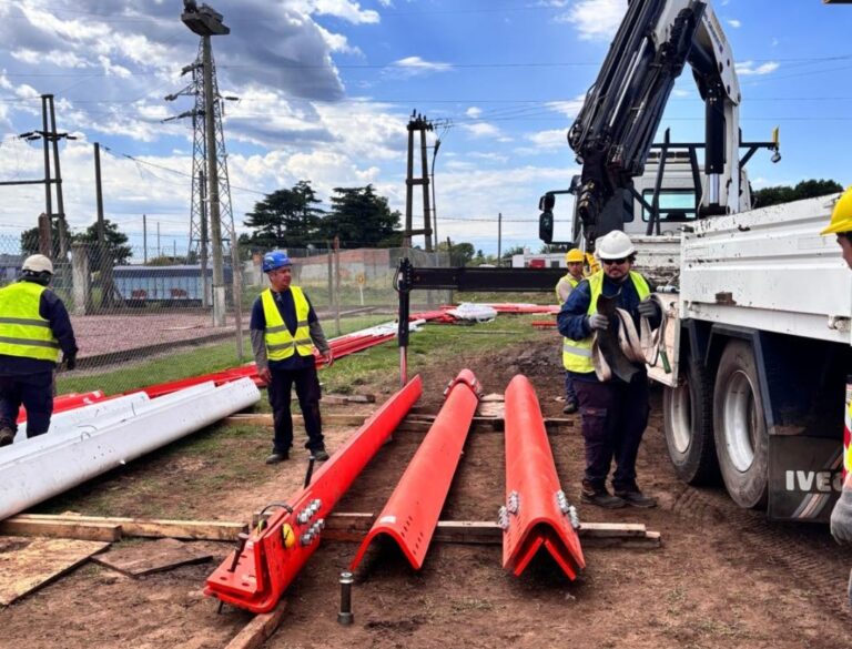 Avanza la obra de la línea de 132 kV Veinticinco de Mayo-Nueve de Julio: esencial para fortalecer el suministro eléctrico regional