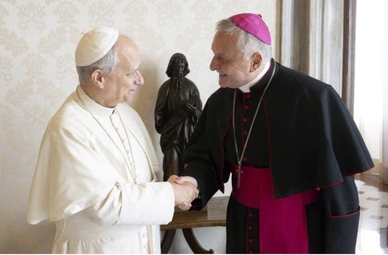 El obispo de Nueve de Julio fue recibido por el Papa León XIV en el Palacio Apostólico