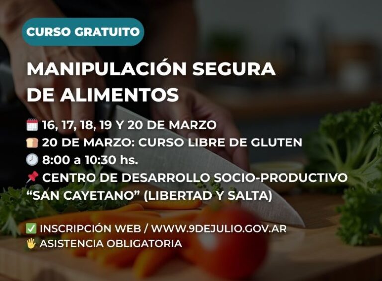 Nuevo curso de Manipulación de Alimentos