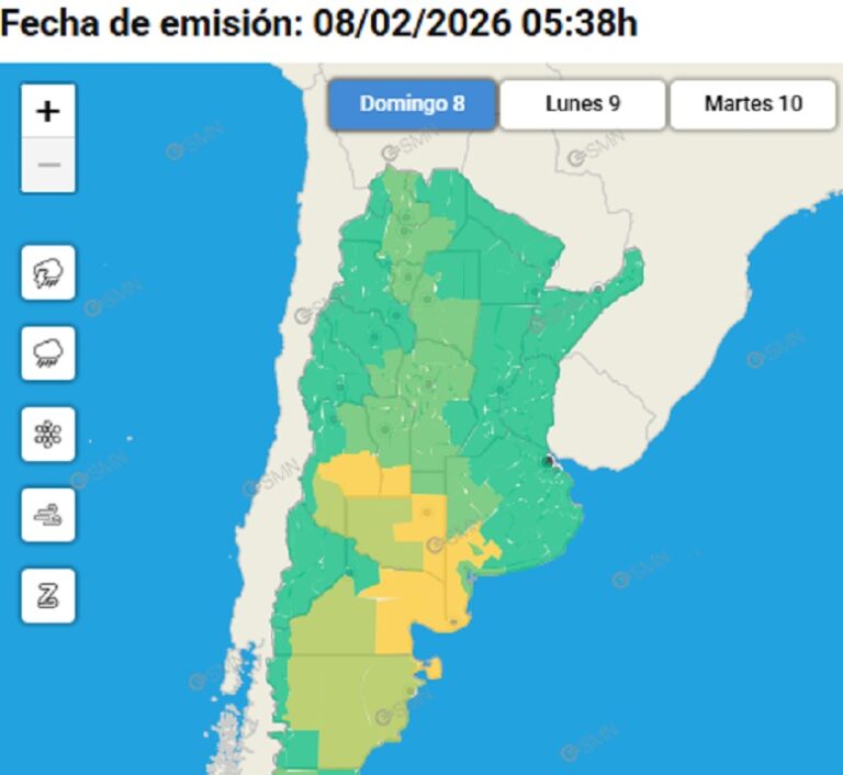 El calor cede y vuelven las lluvias: empieza un cambio de patrón en el centro del país