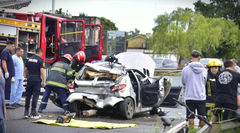 Tragedia en la Panamericana: una joven murió y otra está grave tras violento choque cerca de Campana
