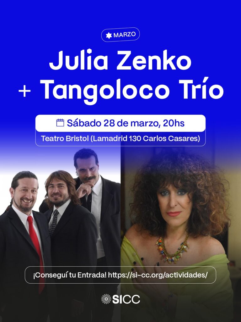 Julia Zenko y Tango Loco Trío inauguran el Programa Cultural 2026 en Carlos Casares