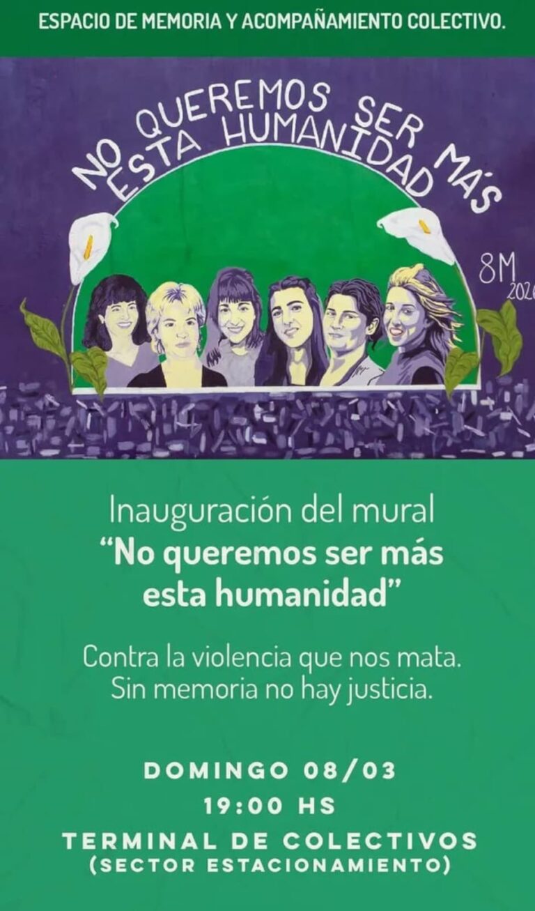 Día de la Mujer: Homenaje a víctimas de violencia de género en Nueve de Julio
