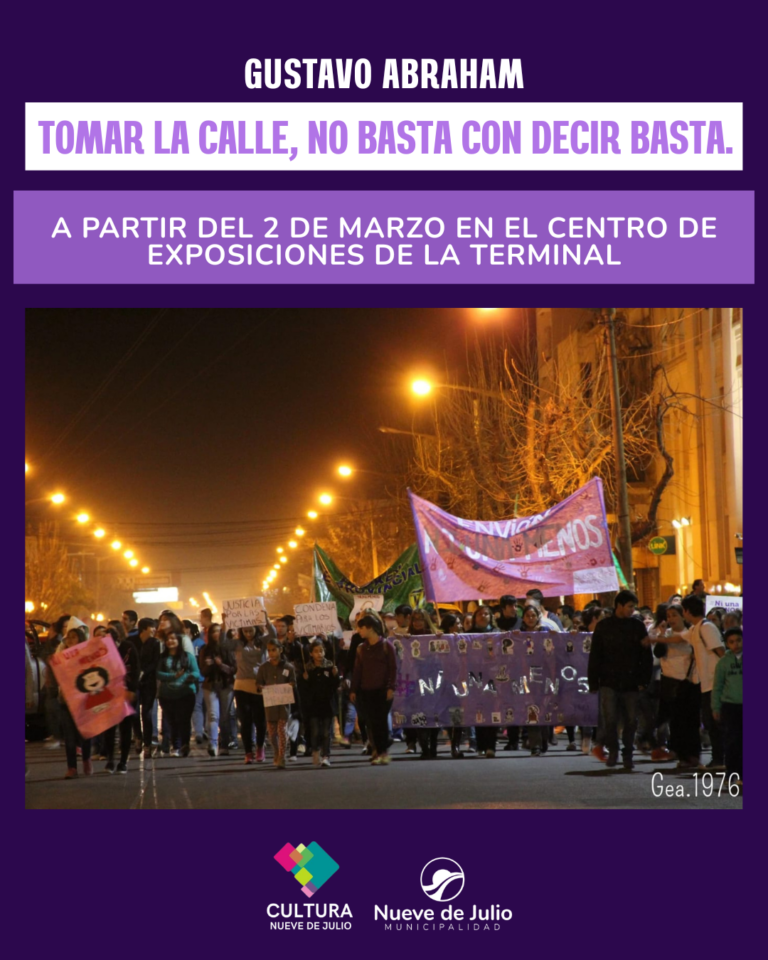 Continúa la exposición fotográfica en la Terminal de Ómnibus: Tomar la calle, no basta con decir basta