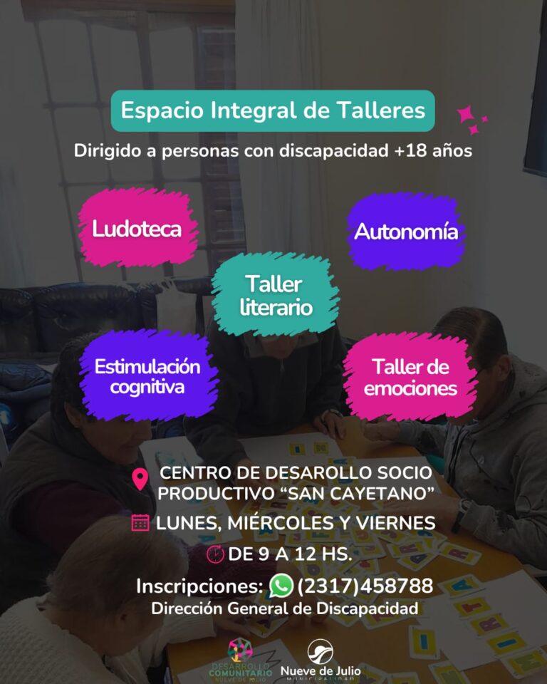 Espacio integral de talleres para personas con discapacidad
