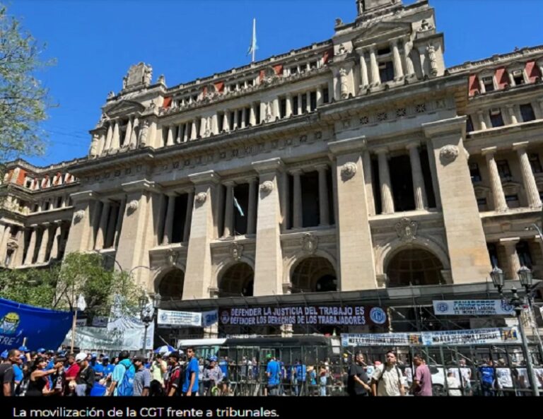 Reforma laboral: la CGT marchó a Tribunales y busca que la Justicia la declare inconstitucional