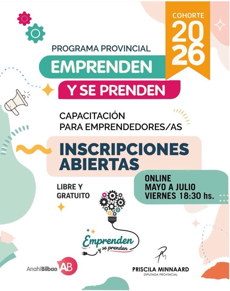 Inscripciones abiertas para “Emprenden y se prenden”: apoyo a emprendedores bonaerenses
