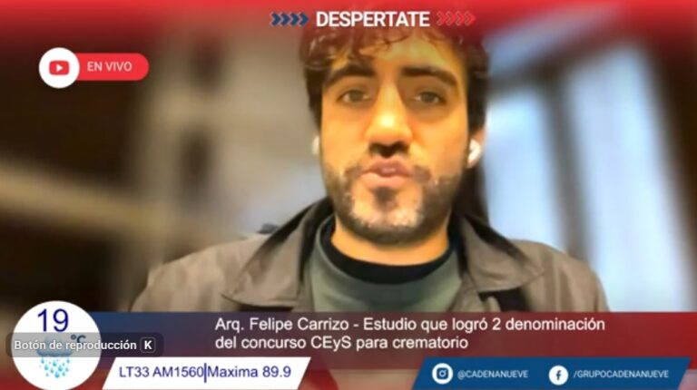Estudio platense recibe reconocimiento por diseño de crematorio y columbario en Nueve de Julio