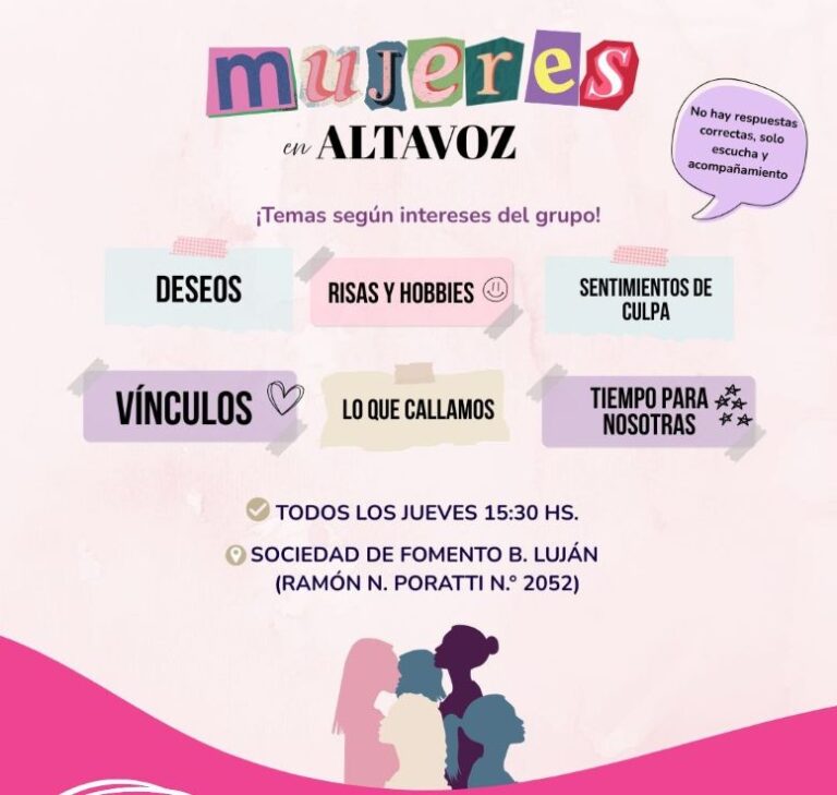 Nuevo espacio de encuentro semanal “Mujeres en altavoz”