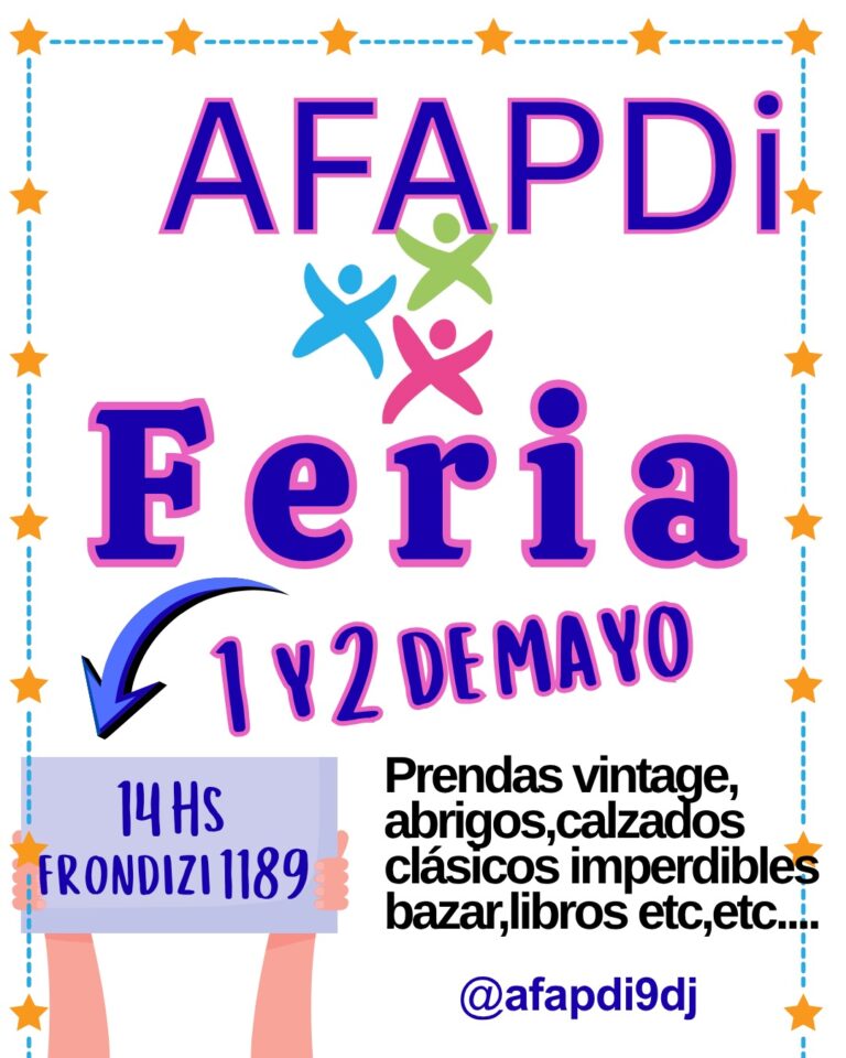 AFAPDi invita a su gran feria de invierno solidaria