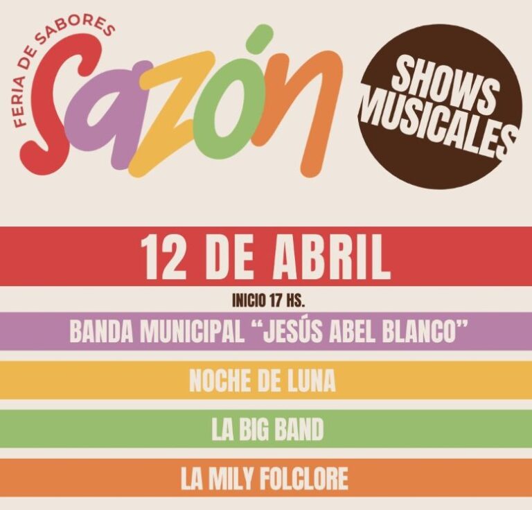 “Sazón confirmo su grilla artística para el fin de semana