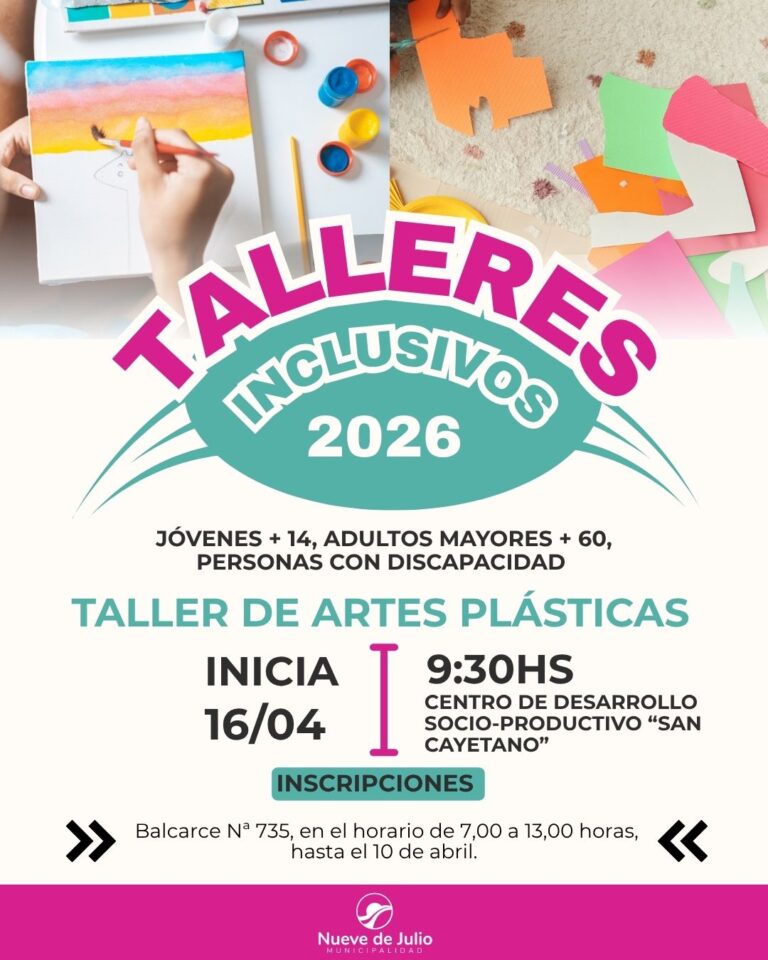 Arte para todos: la Comuna lanza talleres inclusivos