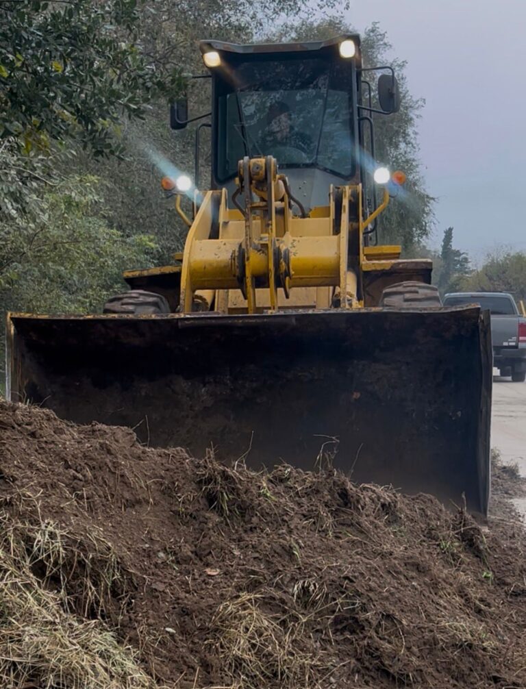 Avanzan las tareas de mejorado y mantenimiento urbano sobre calle Schweitzer