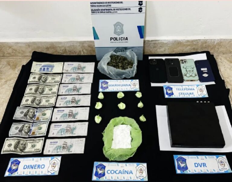 Desbaratan una banda narco que operaba en Junín y la región: cinco detenidos