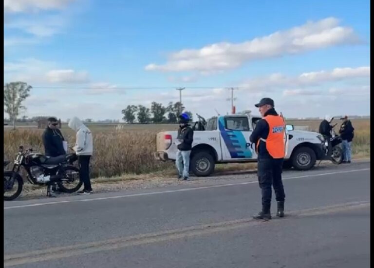 20 motocicletas fueron secuestradas en distintos operativos de tránsito en Pehuajó