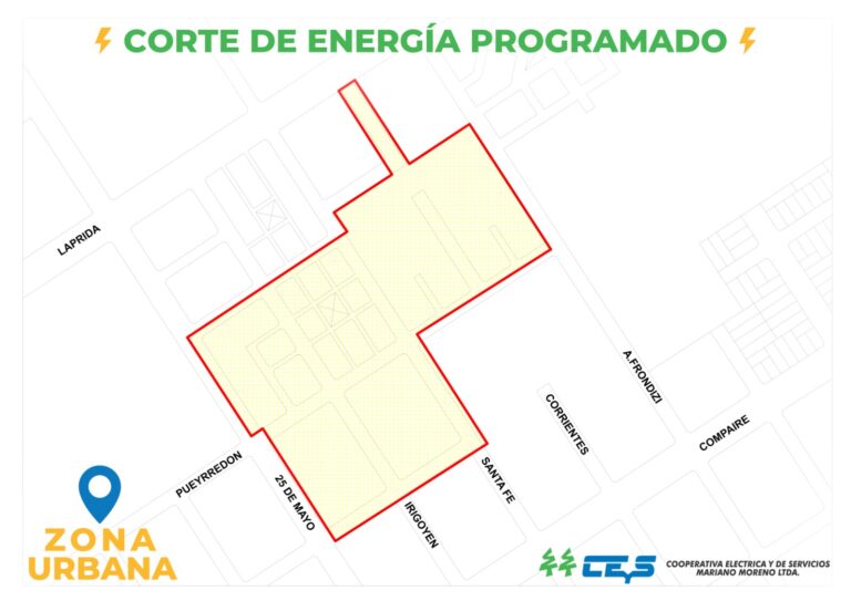 Corte programado de energía en barrio El Mercantil este martes 12 de mayo