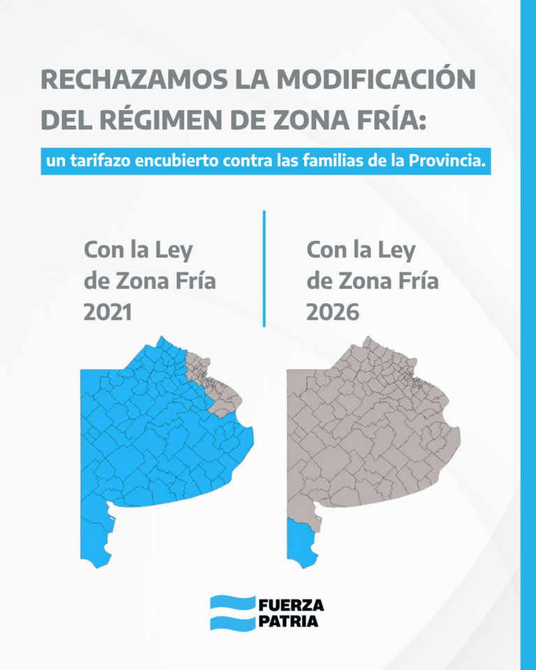 Noventa y cuatro municipios bonaerenses perderían la Zona Fría y el gas les subiría entre 40 % y 100% de la actual tarifa
