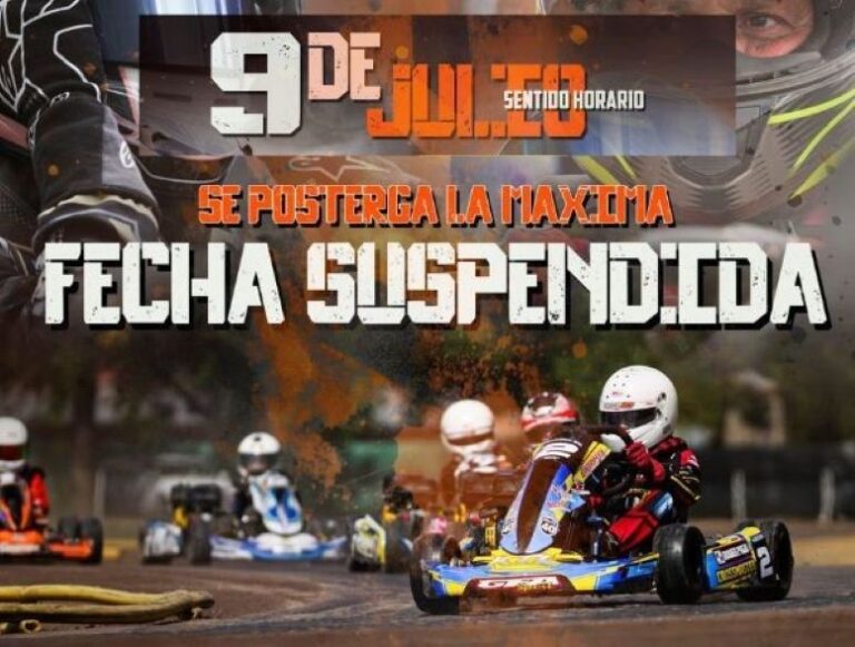 Se suspendió la 3° jornada de Karting por condiciones climáticas