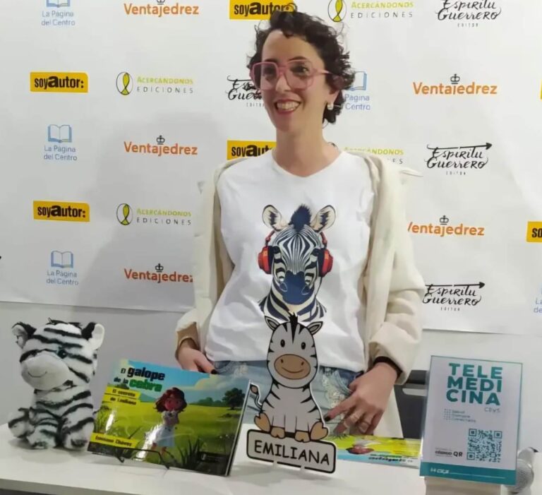 Salud, empatía e inclusión: nuevejuliense presenta el libro “El galope de la cebra”