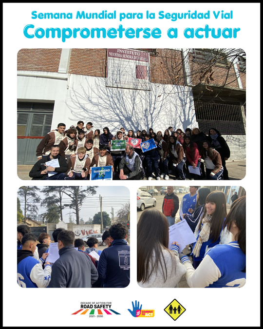 Luchemos por la Vida impulsa acciones con escuelas durante la Semana Mundial para la Seguridad Vial