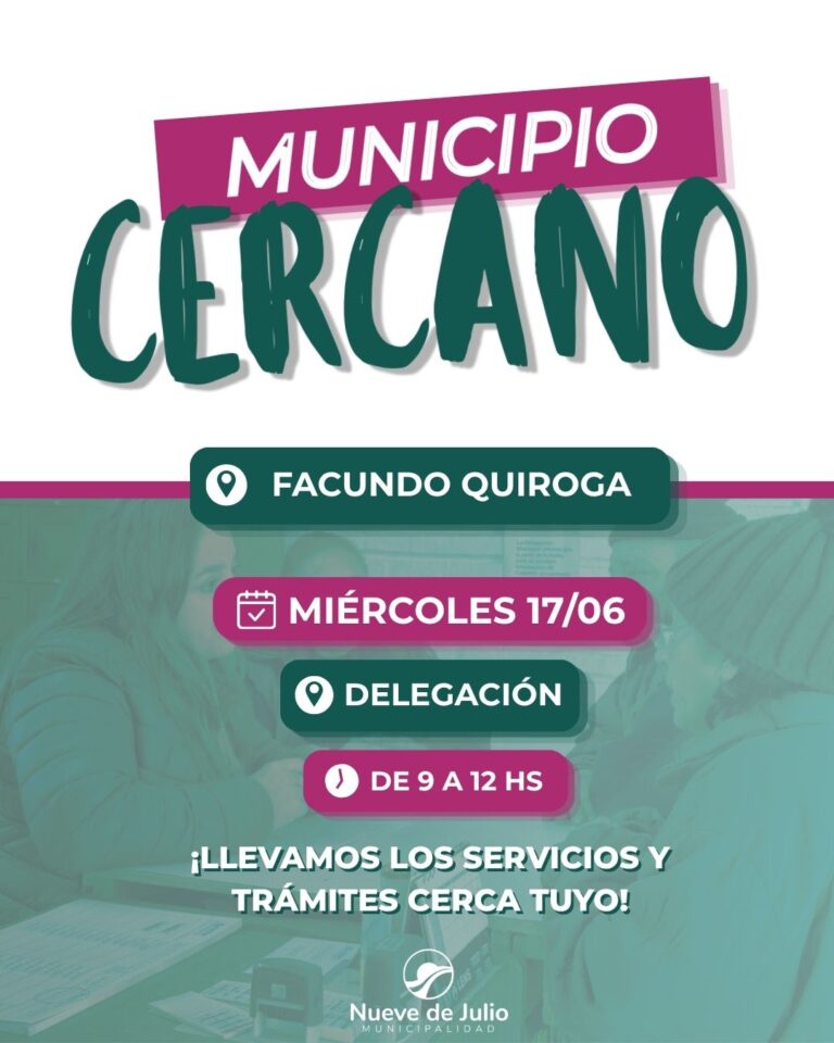 Municipio Cercano llega a Facundo Quiroga con servicios, capacitaciones y actividades para toda la comunidad